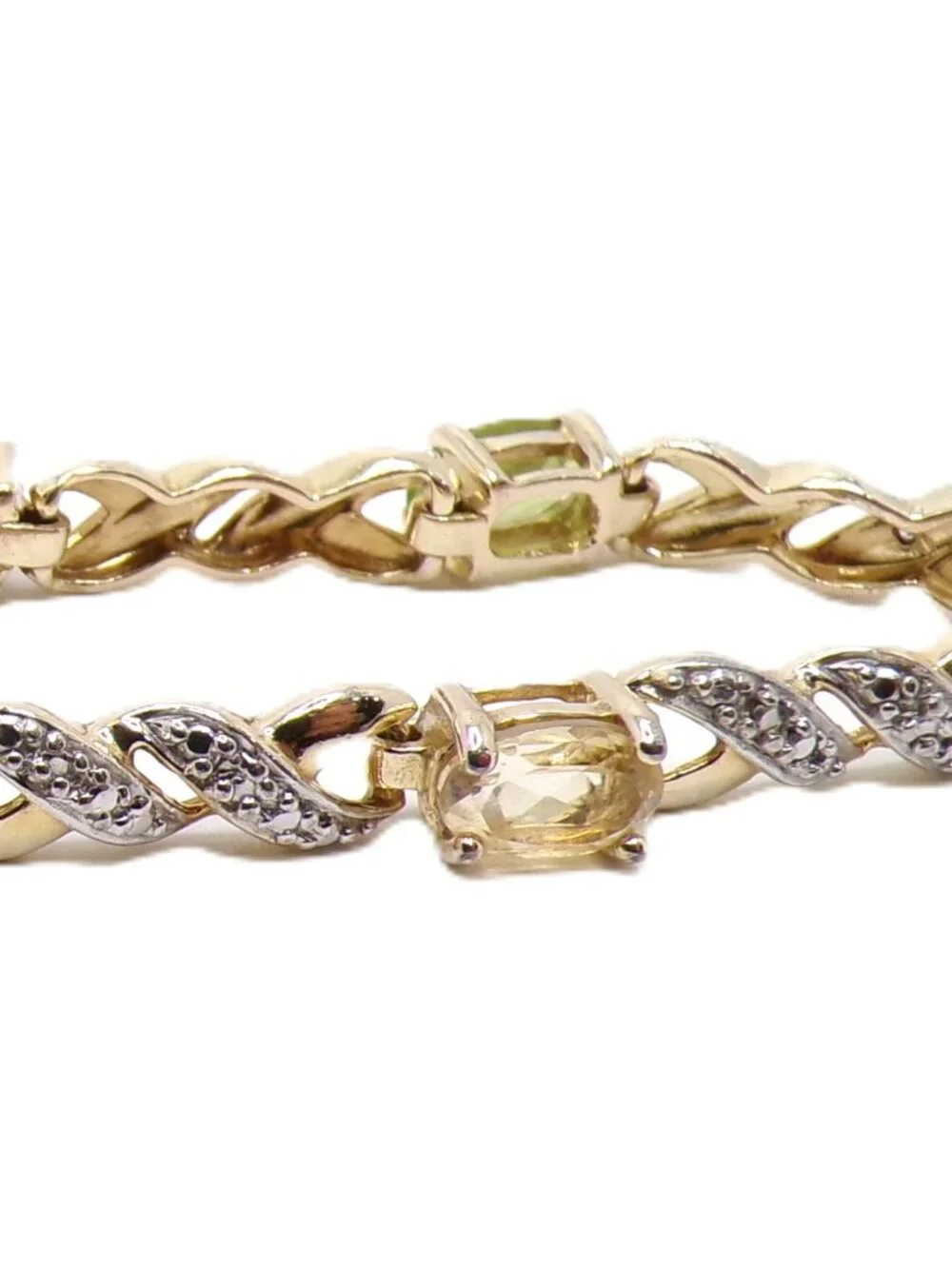 Multi-Gemstone Bracelet – 925 Sterling Silver with Gold Finish